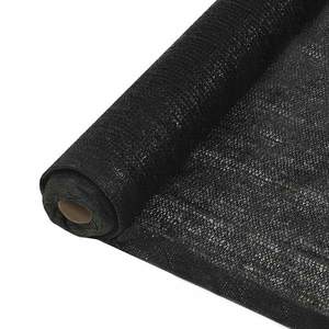 vidaXL Plasă pentru intimitate, negru, 1, 5 x 50 m, HDPE, 150 g/m² imagine