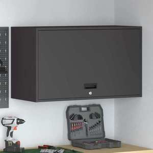 vidaXL Dulap de perete pentru garaj Negru 90 x 40 x 53 cm imagine
