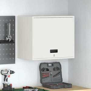 vidaXL Dulap de perete pentru garaj Alb 60 x 40 x 53 cm imagine