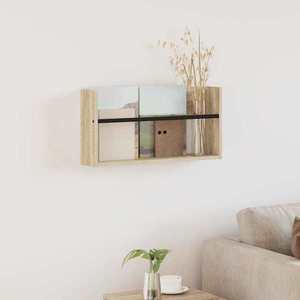 vidaXL Raft pentru reviste Stejar Sonoma 60 x 12 x 30 cm Lemn compozit imagine