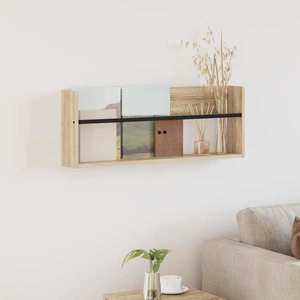 vidaXL Raft pentru reviste Stejar Sonoma 80 x 12 x 30 cm Lemn compozit imagine