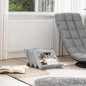 vidaXL Raft pentru reviste Gri Concret 53 x 40 x 28.5 cm Lemn compozit imagine