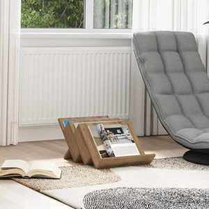 vidaXL Raft pentru reviste cu raft Stejar Artizanal 53 x 40 x 28.5 cm imagine