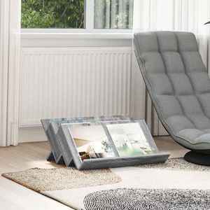vidaXL Raft pentru reviste Gri Sonoma 65 x 53 x 28, 5 cm Lemn compozit imagine