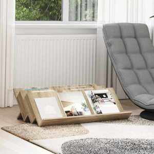 vidaXL Raft pentru reviste cu raft Stejar Sonoma 90 x 53 x 28, 5 cm imagine
