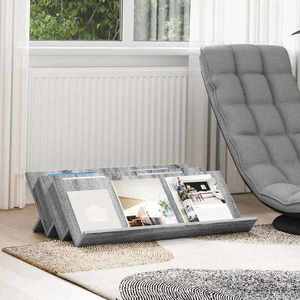 vidaXL Raft pentru reviste Gri Sonoma 90 x 53 x 28, 5 cm Lemn compozit imagine