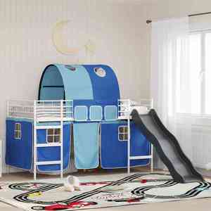 vidaXL Alb și albastru 107 x 200 cm imagine