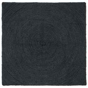 vidaXL Covor Gri închis 120 x 120 cm Iută imagine