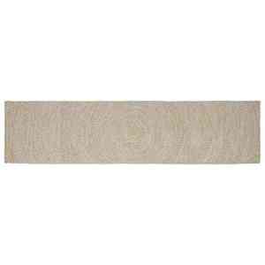 vidaXL Covor Natural și Alb 60 x 400 cm Iută imagine