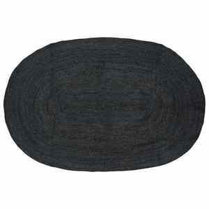 vidaXL Covor Natural și Negru 300 x 300 cm Iută imagine