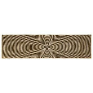 vidaXL Covor Natural și Negru 80 x 300 cm Iută imagine