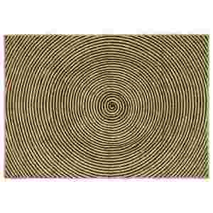 vidaXL Covor Natural și Negru 140 x 200 cm Iută imagine