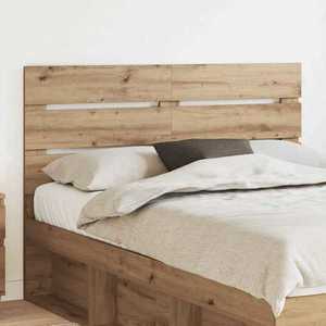 vidaXL Tăblie cap cu headboard Stejar Artizanal 140 cm Lemn compozit imagine
