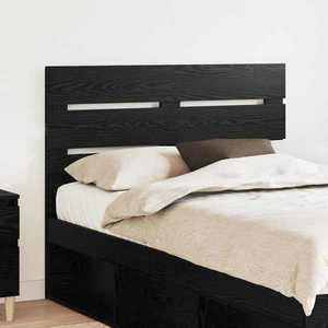 vidaXL Tăblie cap cu headboard Stejar Negru 135 cm Lemn compozit imagine