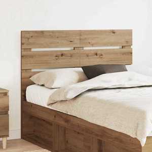 vidaXL Tăblie cap cu headboard Stejar Artizanal 135 cm Lemn compozit imagine