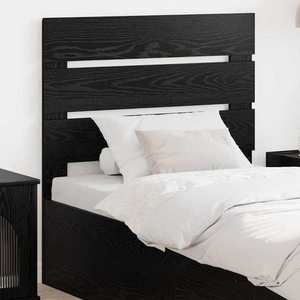 vidaXL Tăblie cap cu headboard Stejar Negru 100 cm Lemn compozit imagine
