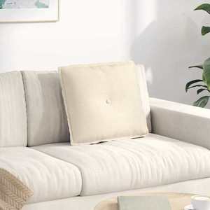 vidaXL Perna pentru spate Crem 50 x 45 cm Țesătură din corduroy imagine