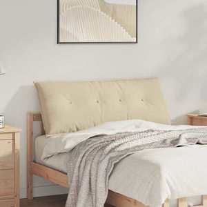 vidaXL Perna pentru spate Crem 120 x 50 cm Țesătură din microfibră imagine