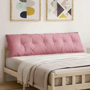 vidaXL Perna pentru spate Roz 180 x 50 cm Țesătură din corduroy imagine