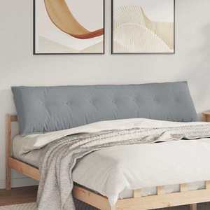 vidaXL Perna pentru spate Gri deschis 200 x 19 x 50 cm țesătură imagine