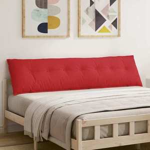 vidaXL Perna pentru spate Roșu 200 x 19 x 50 cm țesătură imagine