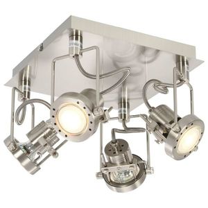 vidaXL Spot luminos cu 4 direcții, argintiu, GU10 imagine