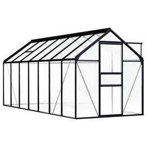 vidaXL Seră, antracit, 8, 17 m², aluminiu imagine