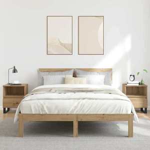 vidaXL Noptiere, 2 buc., stejar artizanal, 40x35x50 cm, lemn prelucrat imagine