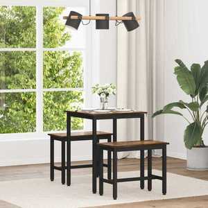 vidaXL Mese de sufragerie 60 x 60 x 75 cm METAL imagine