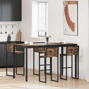 vidaXL Mese de sufragerie Lemn compozit imagine