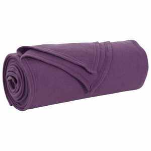 vidaXL Pătura de aruncat Violet 240 x 220 cm Molton imagine