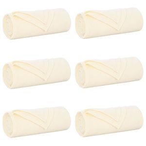 vidaXL Pături de aruncat 6 pcs Crem 200 x 150 cm Molton imagine