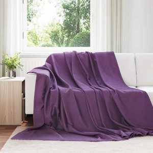 vidaXL Pături de aruncat 24 pcs Violet 240 x 220 cm Molton imagine