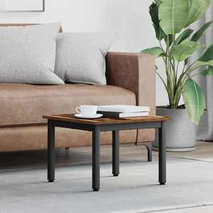 vidaXL Masă de cafea Lemn vechi 50 x 50 x 36 cm Lemn compozit imagine