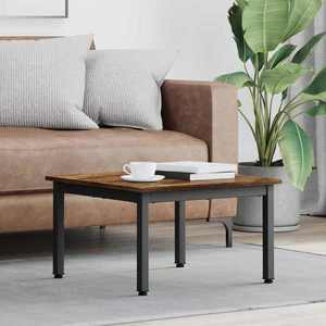 vidaXL Masă de cafea Stejar fumuriu 60 x 60 x 36 cm Lemn compozit imagine