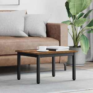 vidaXL Masă de cafea Lemn vechi 60 x 50 x 36 cm Lemn compozit imagine