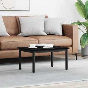 vidaXL Masă de cafea Stejar Negru 70 x 50 x 36 cm Lemn compozit imagine