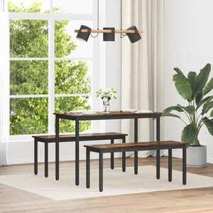 vidaXL bancă Stejar fumuriu 110 x 35 x 45 cm Lemn compozit imagine