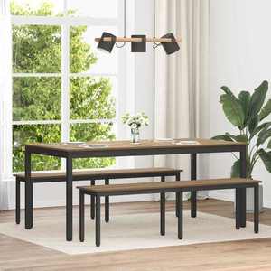 vidaXL bancă Stejar artizanal 160 x 35 x 45 cm Lemn compozit imagine