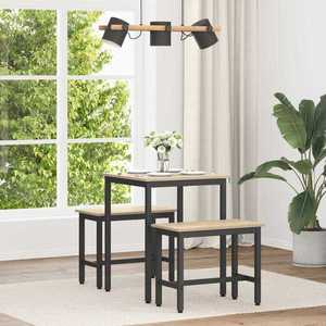 vidaXL Mese de sufragerie METAL imagine