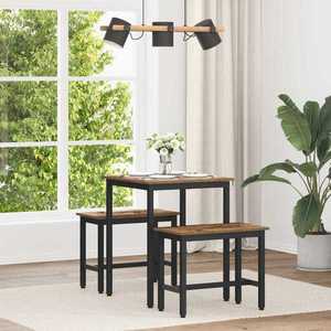 vidaXL Mese de sufragerie METAL imagine