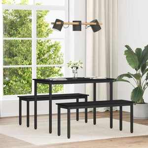 vidaXL Mese de sufragerie METAL imagine