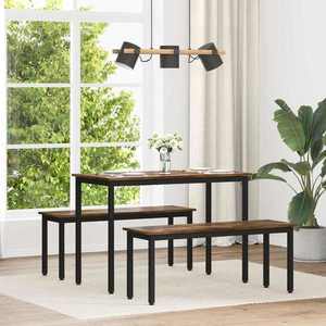 vidaXL Mese de sufragerie METAL imagine