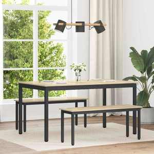 vidaXL Mese de sufragerie METAL imagine