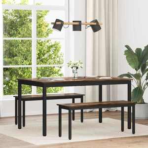 vidaXL Mese de sufragerie METAL imagine