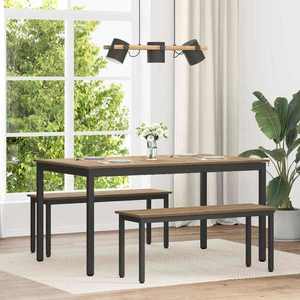 vidaXL Mese de sufragerie METAL imagine