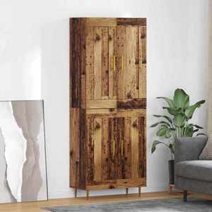 Bufet Lemn Vechi 69, 5 x 34 x 180 cm Lemn compozit imagine