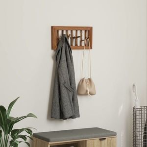 vidaXL Umeraș Maro 50 x 11 x 25 cm Lemn masiv de mahon imagine