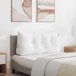 vidaXL Perna pentru spate Alb 100 x 24 x 50 cm țesătură imagine