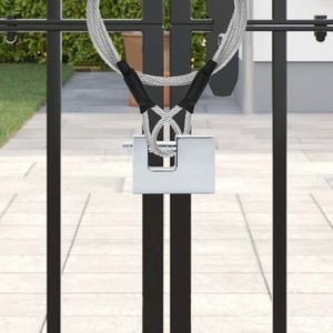 vidaXL Lacăt 2 pcs Argintiu 6 x 2 x 4, 5 cm Fier imagine